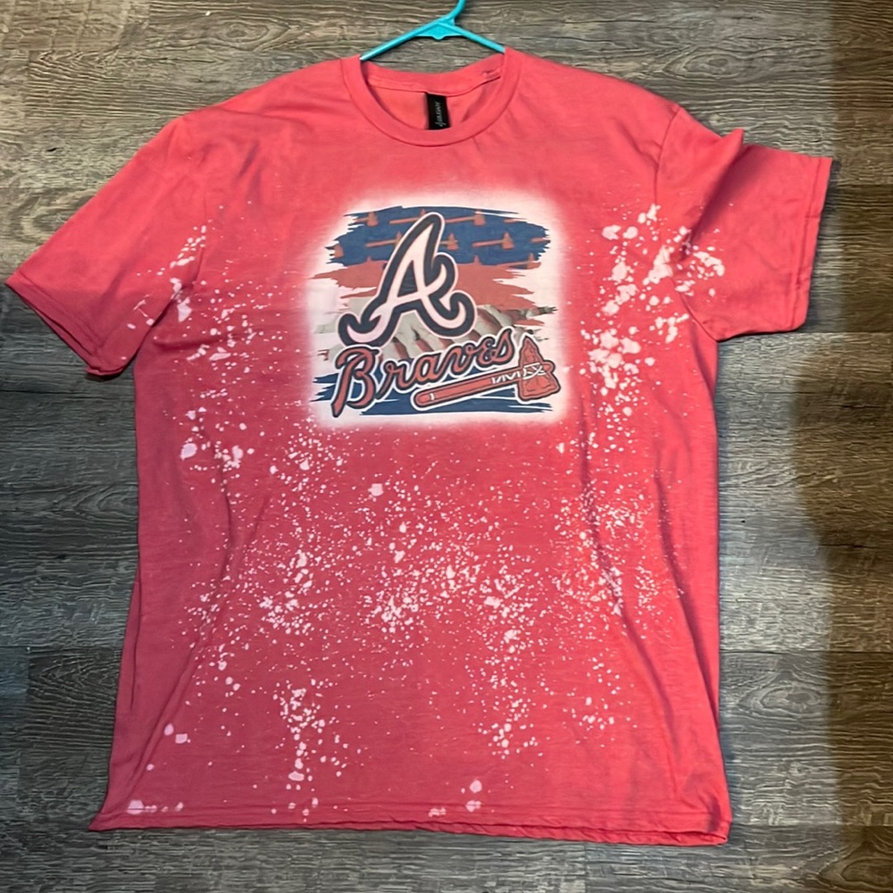 Unisex Atlanta Braves sublimated bleach shirt